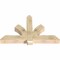 Ekena Millwork Redmond Rough Sawn Timber Gable Bracket, Douglas Fir, 60"W x 38"H x 6"D x 6"F, 15/12 Pitch GBW060X38X0606RED00RDF - alternate 3